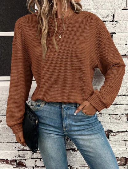 Women's Waffle Knit Sweater