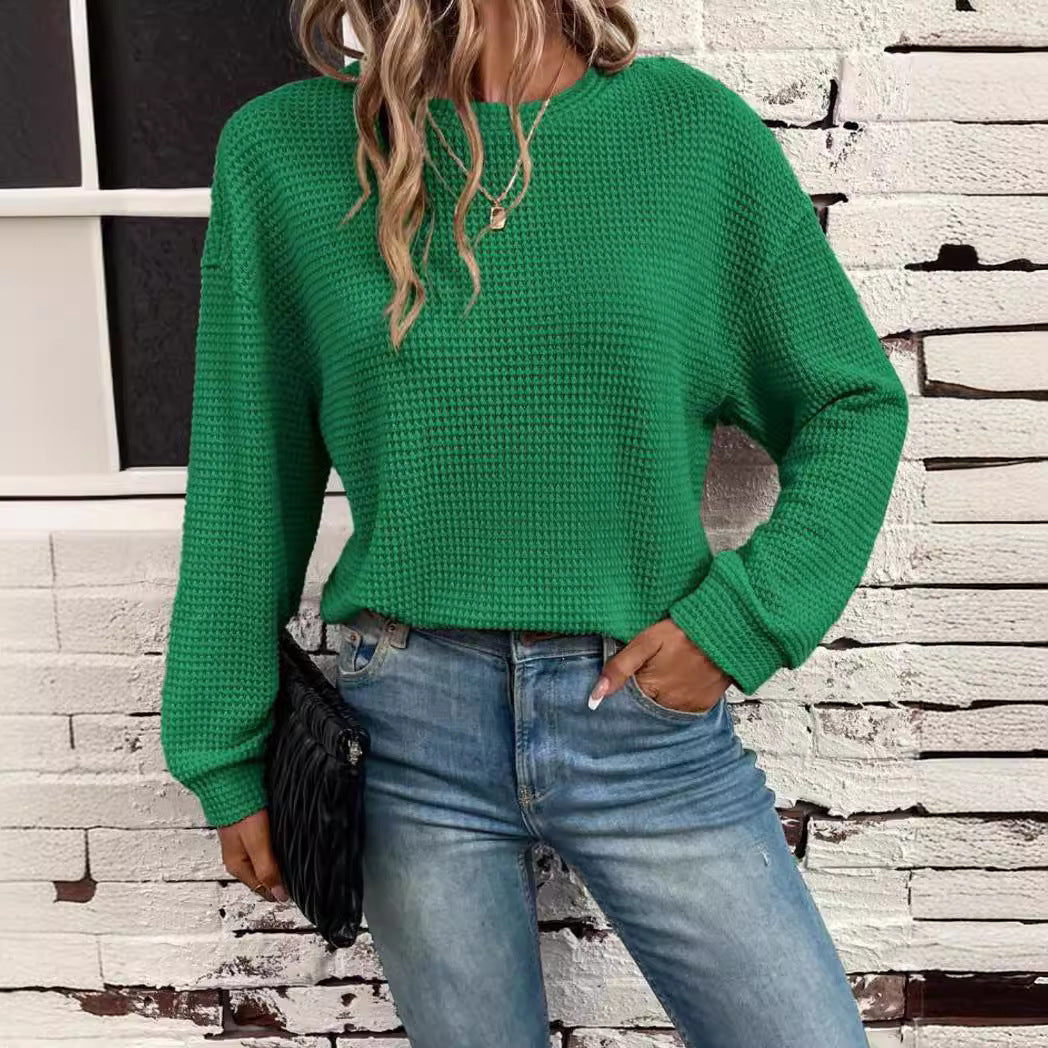 Women's Waffle Knit Sweater