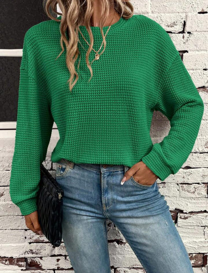 Women's Waffle Knit Sweater