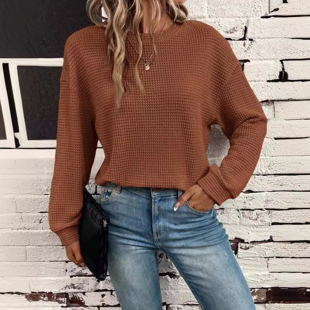 Women's Waffle Knit Sweater