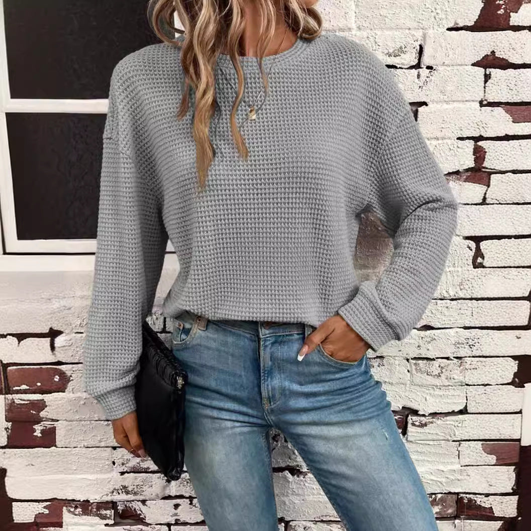 Women's Waffle Knit Sweater